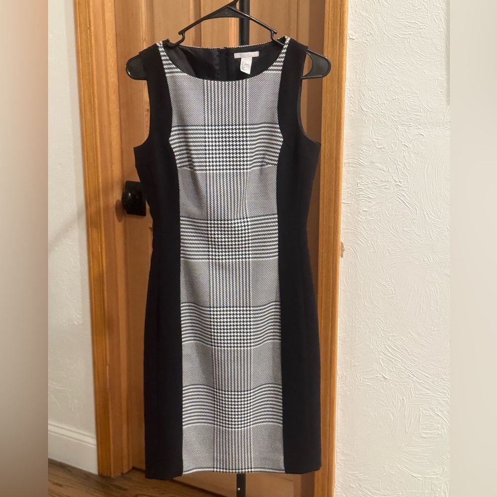 H&M Black and White Plaid Dress